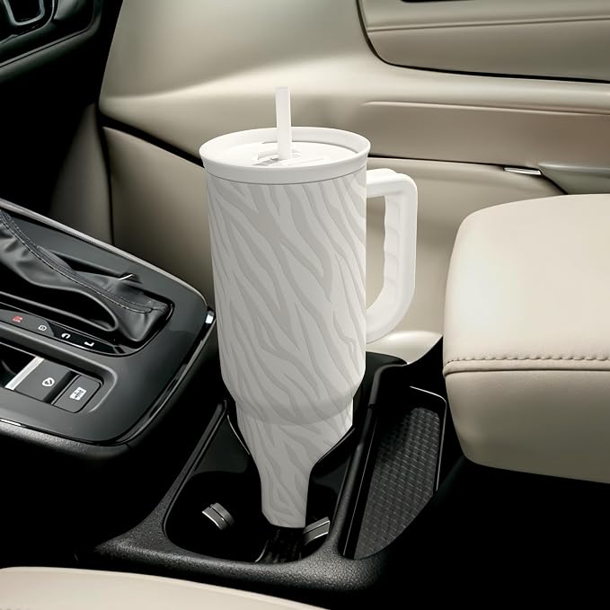 SANDJEST Zebra Skin 40oz Slider Tumbler - Image 8