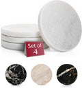 Gusto Nostro White Marble Coasters Set of 4 by GustoNostro