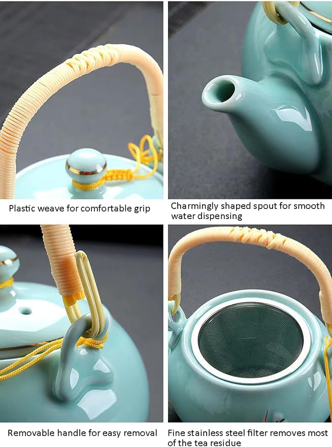 KEYDUACU Japanese Porcelain Gongfu Tea Set, Chinese Asian Style - Image 4
