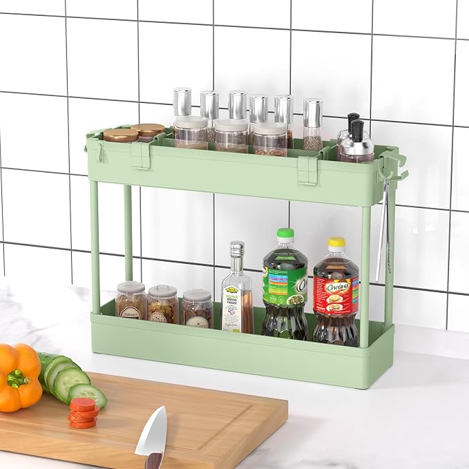 Slim Storage Cart 4 Tier, Bathroom Organizer Rolling Utility, Mobile Shelving - Image 6