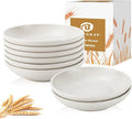 4 Inch Small Appetizer Plates 8 Pieces, Lightweight and Unbreakable Wheat Straw by BUSOKIP