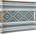 Bohemian Blue Serving Trays, Rectangular Serving Tray by MAONAME