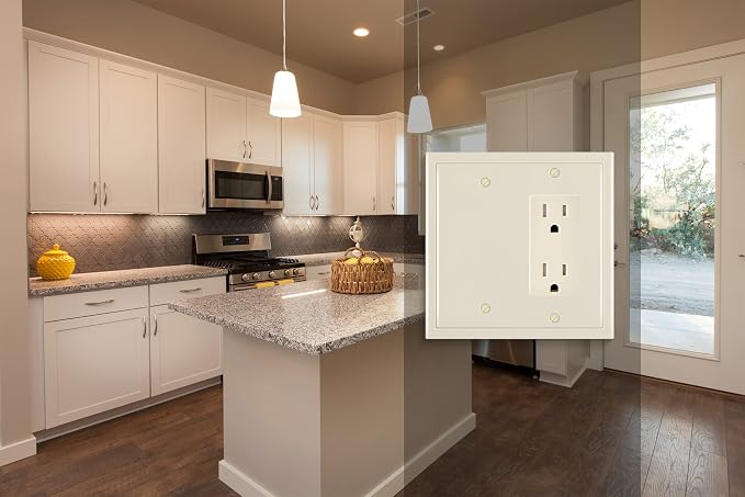 Modern Edge Decorative Wall Plate Switch Plate Outlet Cover, Durable Solid Zinc - Image 5