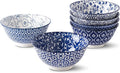 Selamica Blue and White Porcelain 20oz Cereal Bowl Set by Selamica