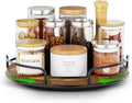 WOWBOX 9" Wood Lazy Susan Turntable Organizer by WOWBOX