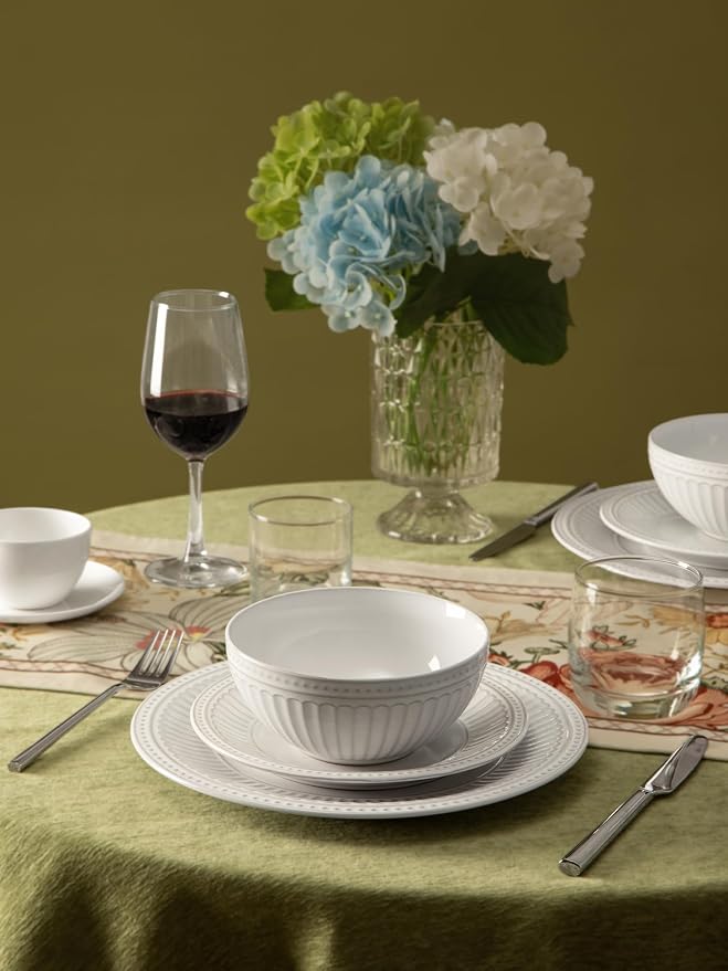 Famiware Ceramic Plates and Bowls Sets, Chip & Scratch Resistant, Microwave & - Image 3