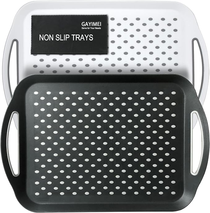 Large Anti-Slip Serving Tray by GAYIMEITRAYS