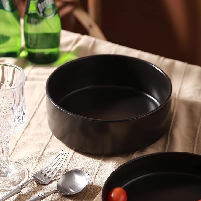Stone Lain Celina Stoneware 2-Piece Serving Bowl Set, Minimalist Dinnerware - Image 3