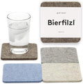 Graf Lantz - Bierfilzl Merino Wool Square Coasters Set of 4 - Cobblestone - by GrafLantz