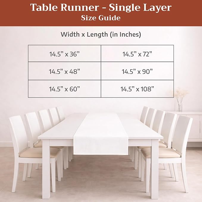 Maison d' Hermine Table Runner 100% Cotton 14.50" x 108" | Table Runners 108 - Image 7