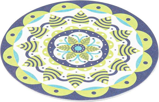 Restaurantware Round Paper Floral Coaster, 48 Pack - Image 28