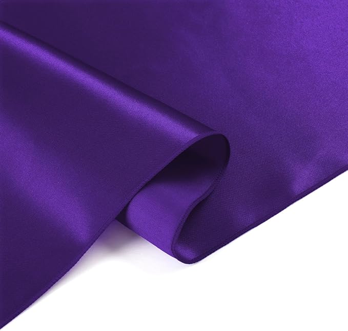 Purple Satin Table Runner, 12x108 Inches, 4 Pack | Premium Satin, Smooth - Image 6