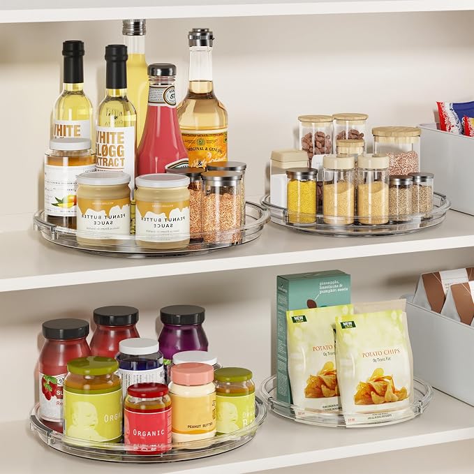 LAMU 3 Pack 10.6'' Lazy Susan Organizer Turntable - Image 3