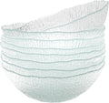 Vikko Soup Bowls, 6.5 Inch Salad Bowls, Glass Soup Bowls, Elegant Textured by Vikko