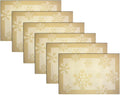 PIGCHCY Christmas Placemats Snowflake Woven Heat Resistant Placemats Washable by PIGCHCY