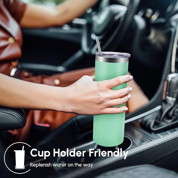 Volhoply 8 Pack Skinny Tumblers - Image 4
