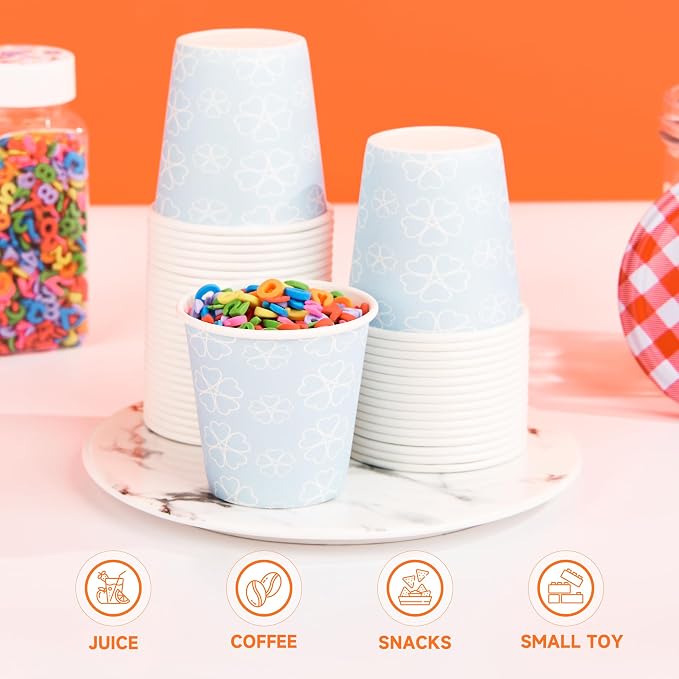 METAPRINT 300 Pack 3 oz Bathroom Cups, Disposable Paper Cups - Image 8