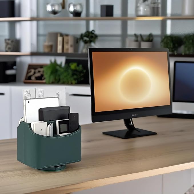 UnionBasic Rotating Desk Organizer, 360 Desk Spinning Caddy, Desktop TV - Image 4