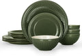 Famiware Ceramic Plates and Bowls Sets, Chip & Scratch Resistant, Microwave & by Famiware