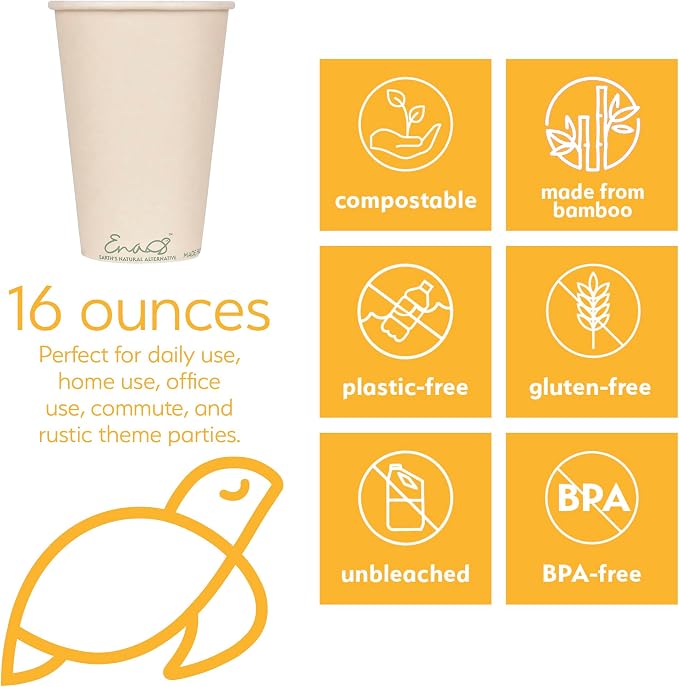 100% Compostable Disposable Coffee Cups - Image 2