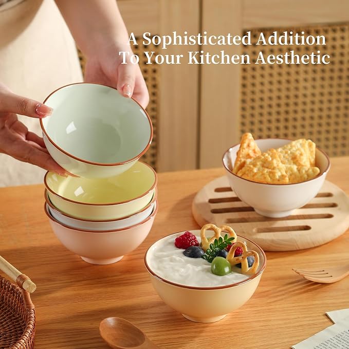 Ceramic Dessert Bowl Set of 6 - Image 8