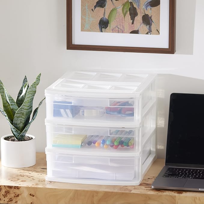 Gracious Living 3-Drawer Desktop and Countertop Organizer Drawer Set - Image 5
