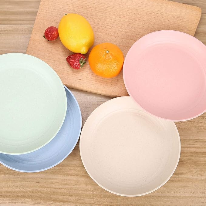 8.8 Inches Unbreakable Wheat Straw Plates - Image 3