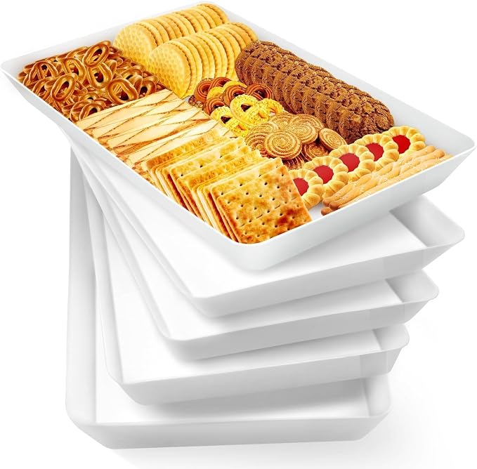 WOWBOX 5 pcs Serving Tray for Entertaining, Serving Platters for Fruit by WOWBOX