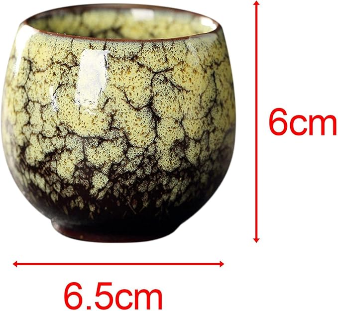 2X Ceramic Mug Tea Set Cups Chinese Cup Coffee Cup Handmade Handleless Ceramics - Image 3