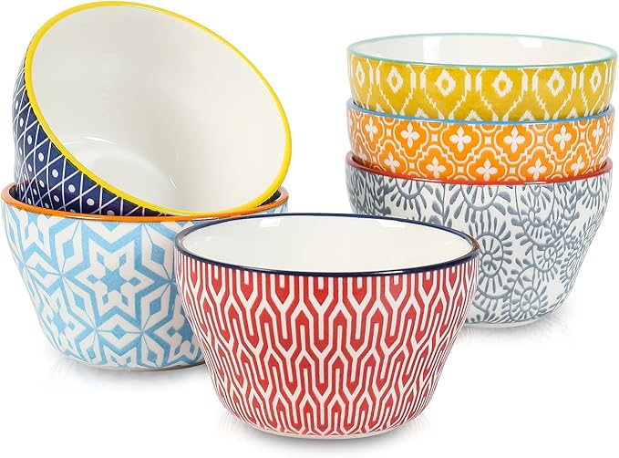 Selamica Ceramic 8oz Bouillon Cups 4 Inch Small Bowls, Dessert bowls - Image 8