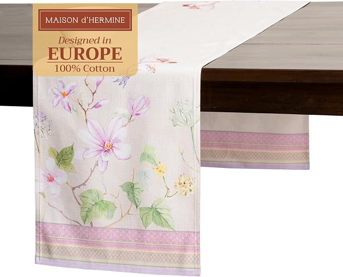 Maison d' Hermine Table Runner 100% Cotton 14.50" x 72" | Table Runners 72 by MaisondHermine