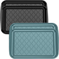 Grilling Prep & Serve Trays for Party Set of 4, Large BBQ Serving Platters | by Unknown