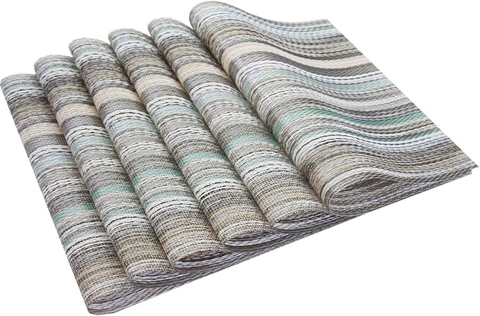 PIGCHCY Stylish Placemats for Dining Table Set of 6, Thicker and Tighter - Image 4