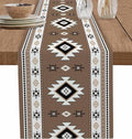 Southwest Aztec Table Runners 90 Inches Long, Cotton Linen Fabric Table Runner by Edwiinsa