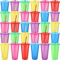 Honeydak 30 Pack Tumbler with Straw and Lid Bulk Cups by Honeydak