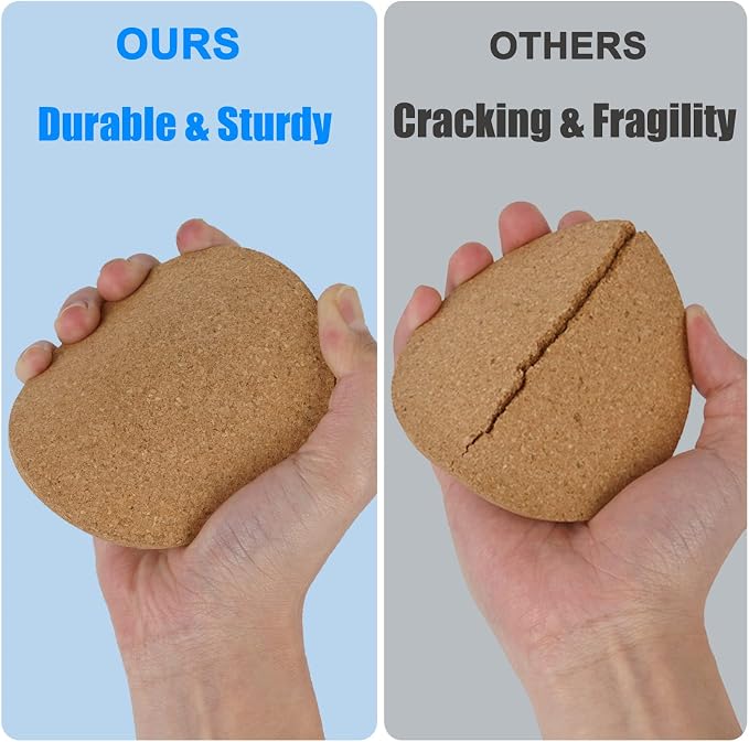 8 Pcs Drink Coasters with Holder, Thicker Cork Coasters - Image 3