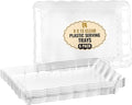 6 Pack Clear Plastic Serving Trays by R-KAY