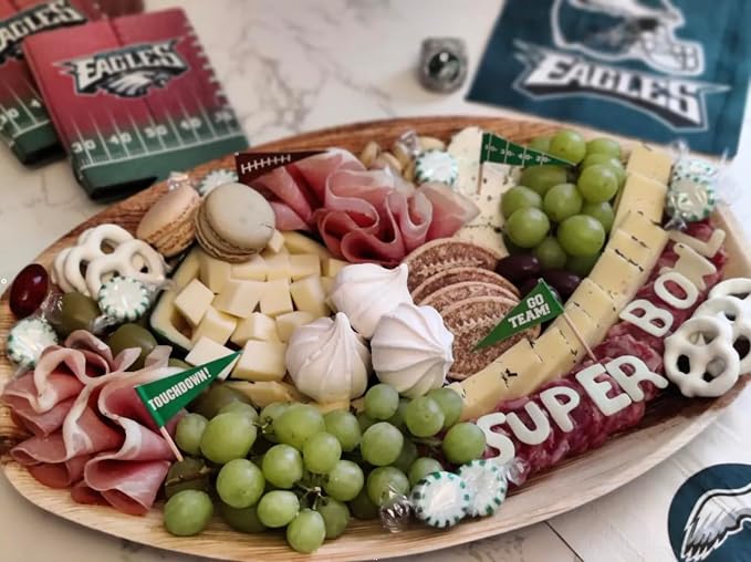 Disposable Bamboo 15" x 10" Trays Bamboo Serving Platters, Disposable Boards - Image 7