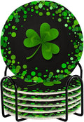 YETTASBIN St. Patrick's Day Shamrock 6 Pcs Drink Coasters by Unknown