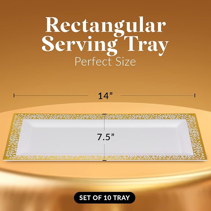 Disposable Serving Trays and Platters Set - Image 3