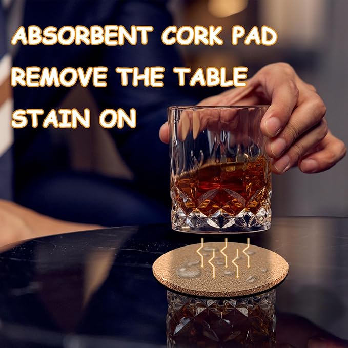 50 pcs Cork Coasters for Drinks, Bulk Blank Coasters DIY Crafts, Heat-Resistant - Image 5