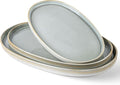 Ceramic Serving Platter Set of 3, Oval Serving Plates and Dishes | by TheTerra