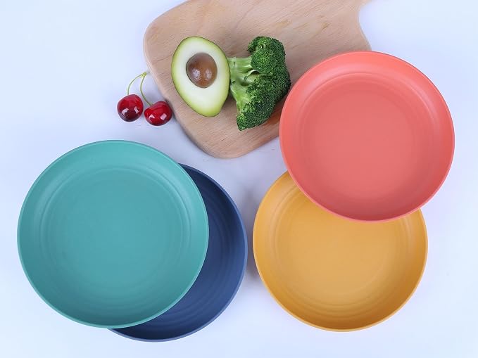 7.8 Inches Unbreakable Wheat Straw Plates - Image 4