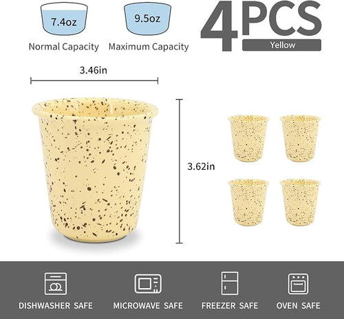 10 oz Coffee Mugs, Microwave & Dishwasher Safe, Drip-Proof Rim, - Image 2
