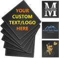 Custom Personalized Leather Coasters by Vebermo