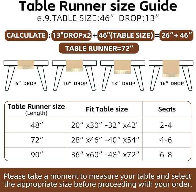 Keketoarrange Boho Macrame Table Runner 12x72 Inch | Woven Burlap Rustic Runner - Image 8