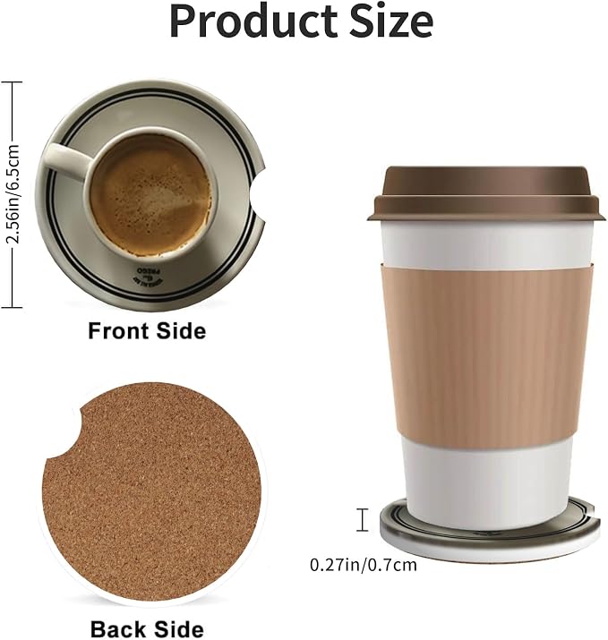Car Coasters for Cup Holder 2 Pack - Image 3