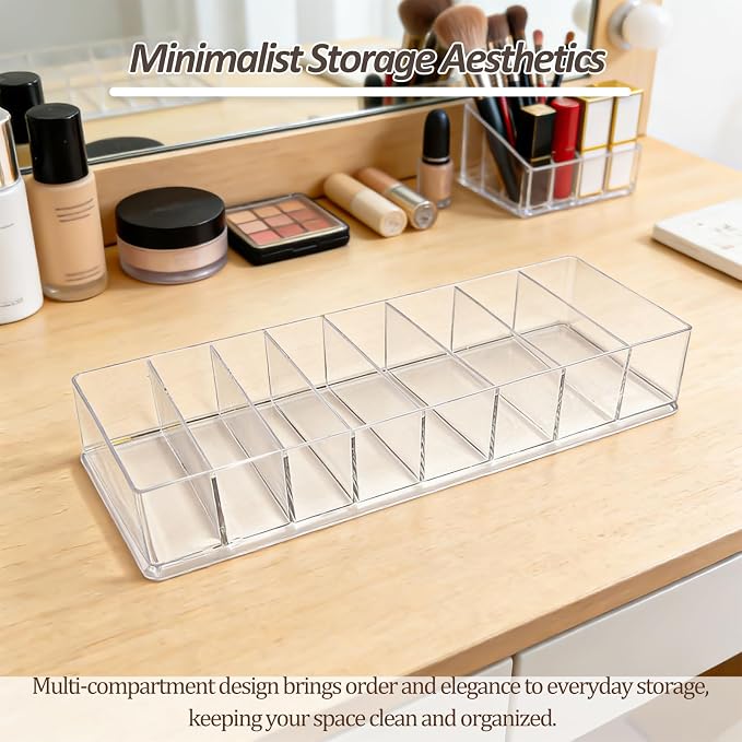 Clear Acrylic Makeup Compact Organizer - Image 4