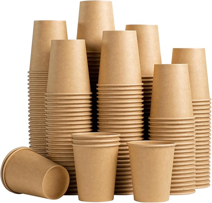 Lamosi 200 Pack 8 oz Kraft Paper Cups, Suitable by BuyNow