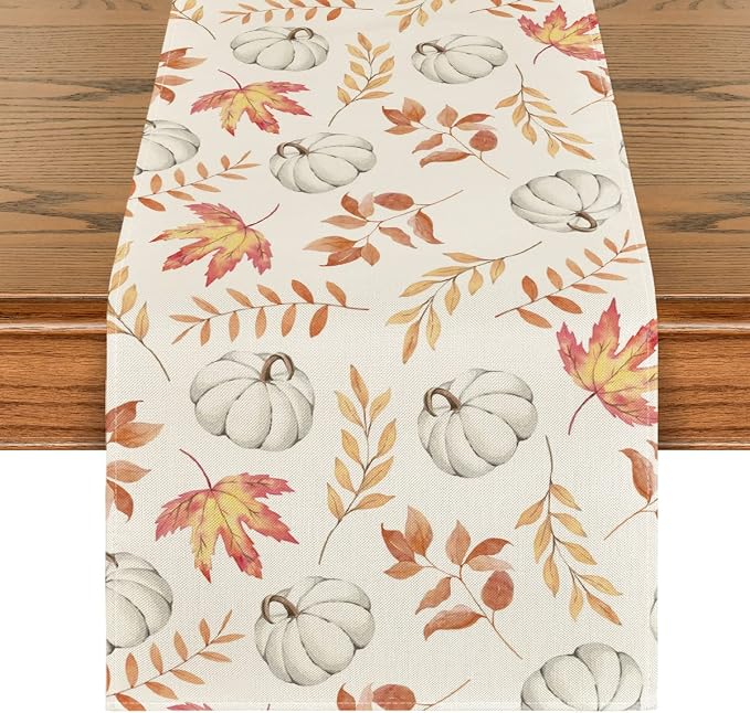 Artoid Mode 210 GSM Fall Table Runner 13x120 Inch Home Party Decor | Orange by ArtoidMode